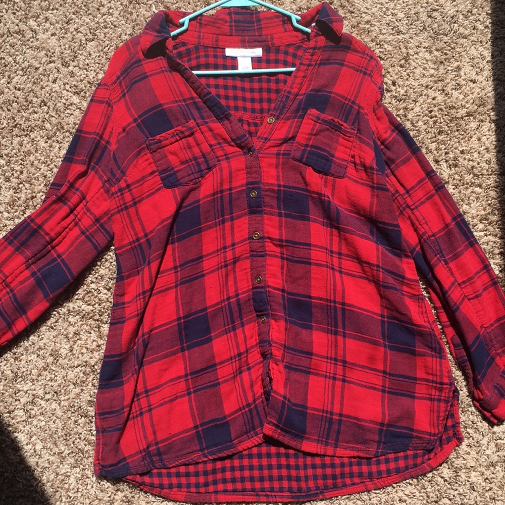 Maternity Flannel Shirt